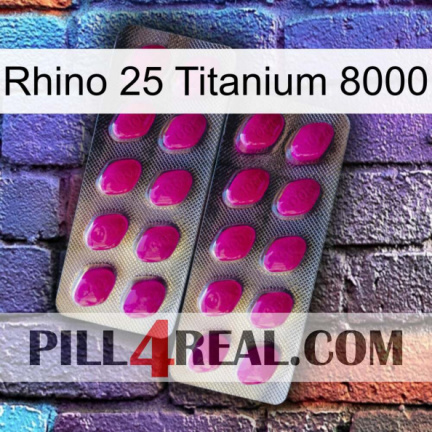 Rhino 25 Titanium 8000 10